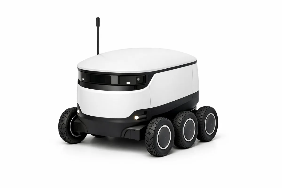 Starship Delivery Robot - предметный ИИ-рендер